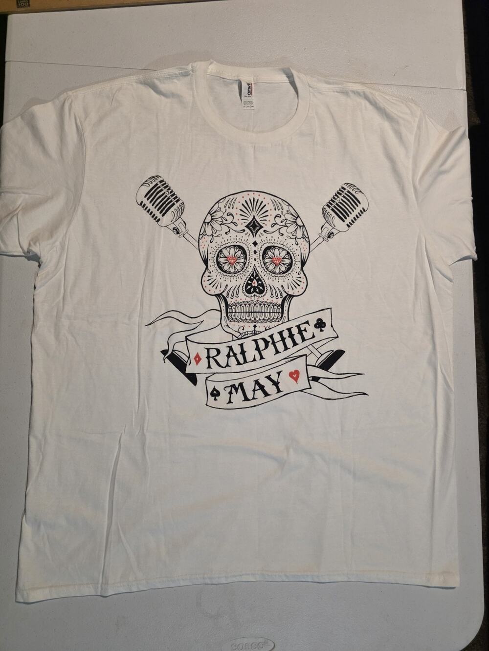 Ralphie May T Shirt Mens 2XL Comedian Comedy Sugar Skull Microphone Tour Tee